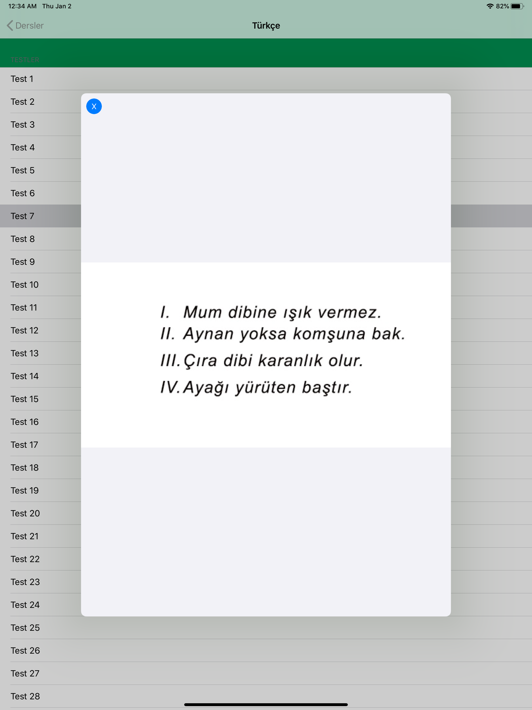 Test Merkezi İlkokul 4.Sınıf screenshot 12