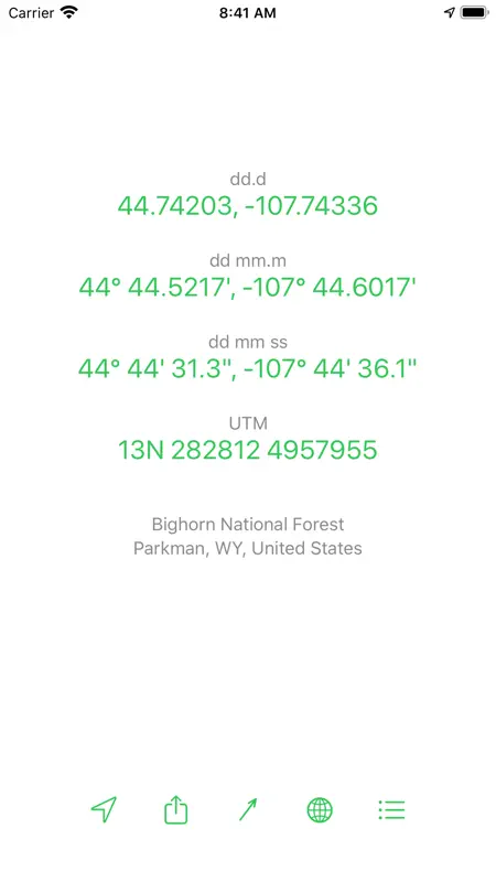Coordinates screenshot 1 of 6