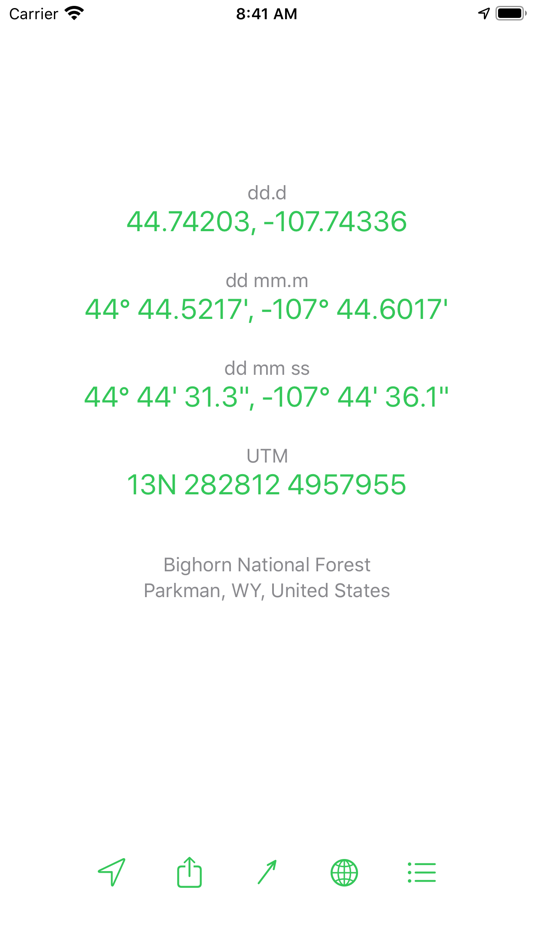 #1. Coordinates (iOS) Podle: Hunt Mountain Software