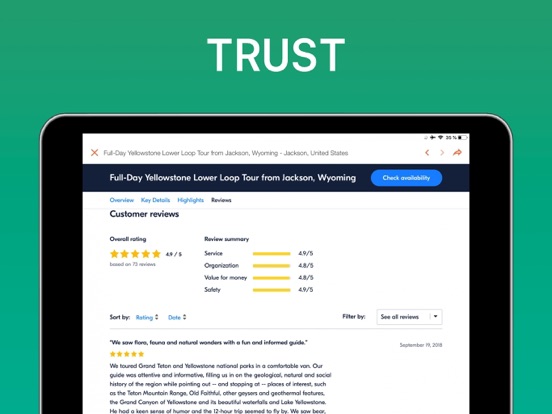Yellowstone National Park iPad screenshot 7 - Education app