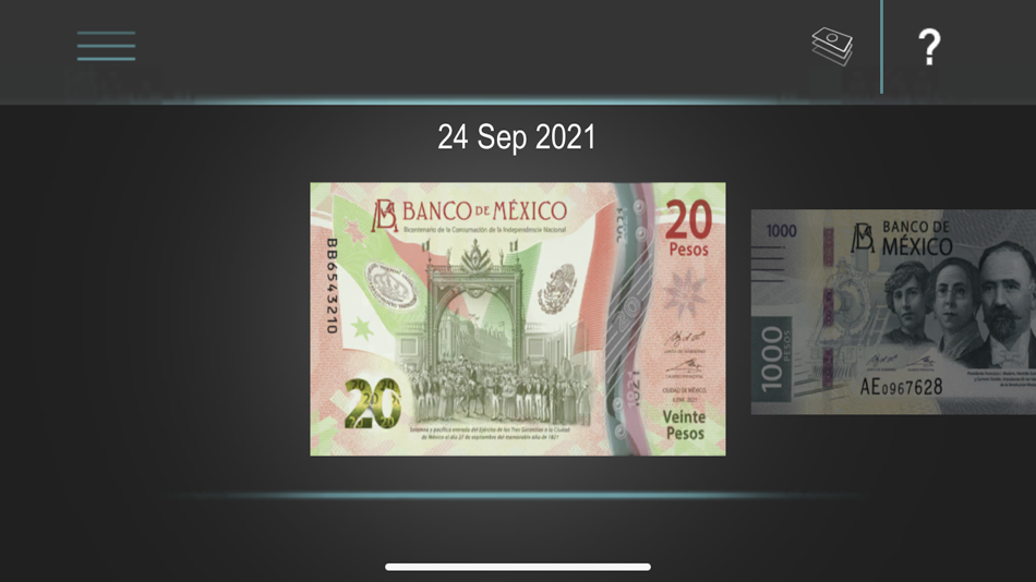 #5. BilletesMx (iOS) By: Banco de México