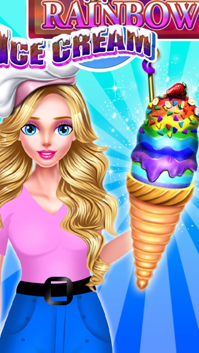 Home Made Rainbow Ice Cream Screenshot