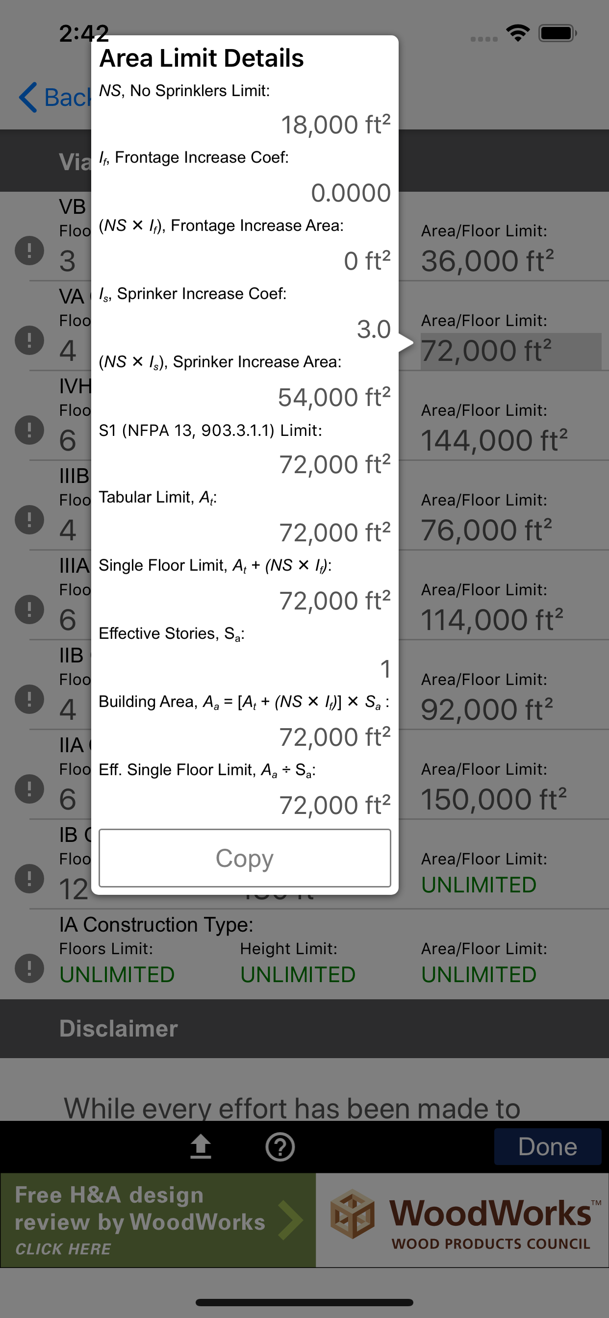 Heights and Areas Calculator