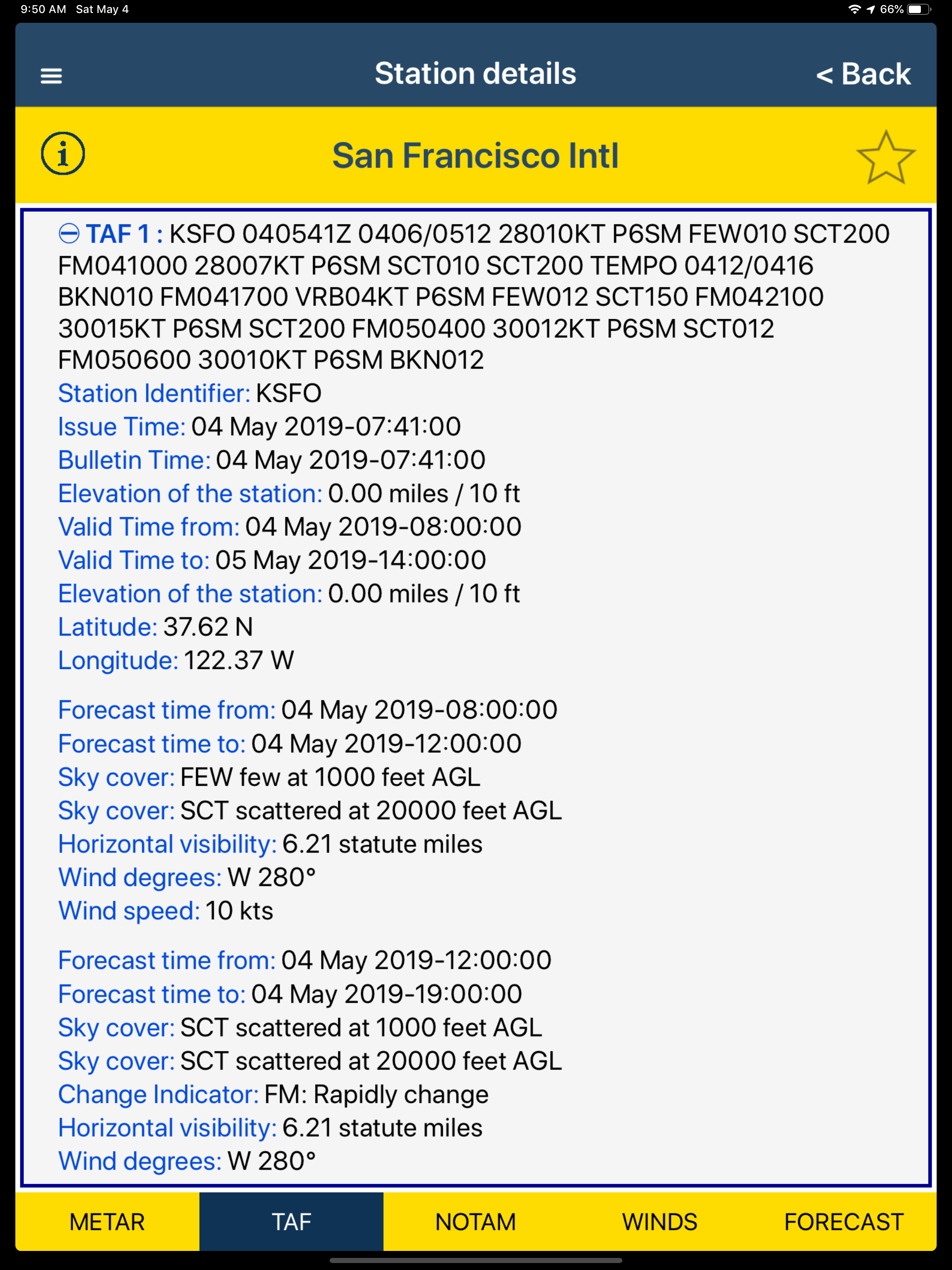NOAA AWC Aviation Weather PRO screenshot 8