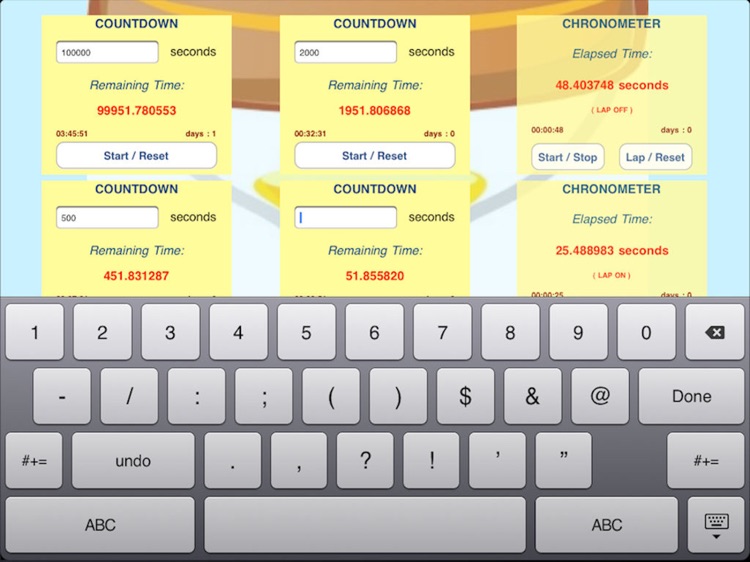 Chronometer and Countdown HD screenshot-3