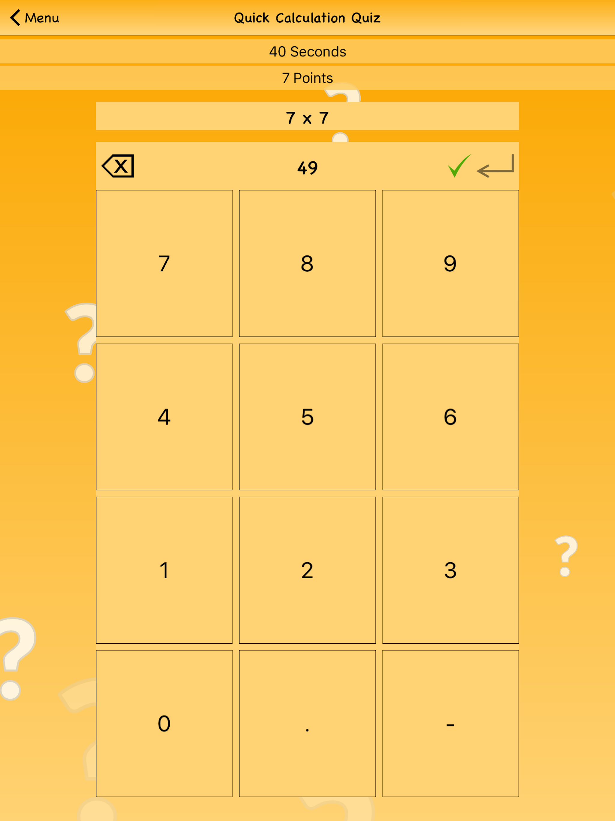 Quick Calculation Quiz screenshot 9