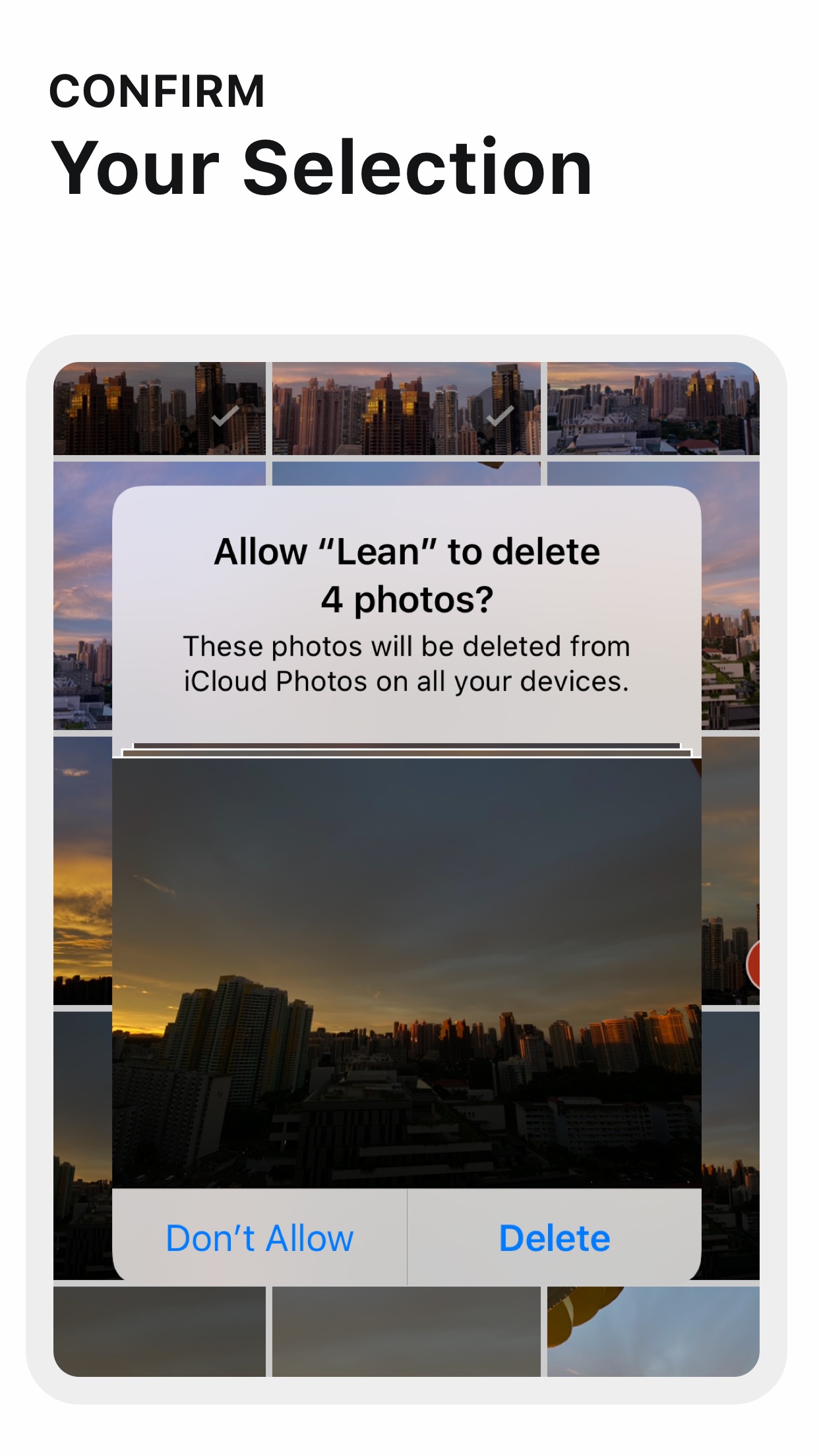 Screenshot do app Lean - Clean up Live Photos
