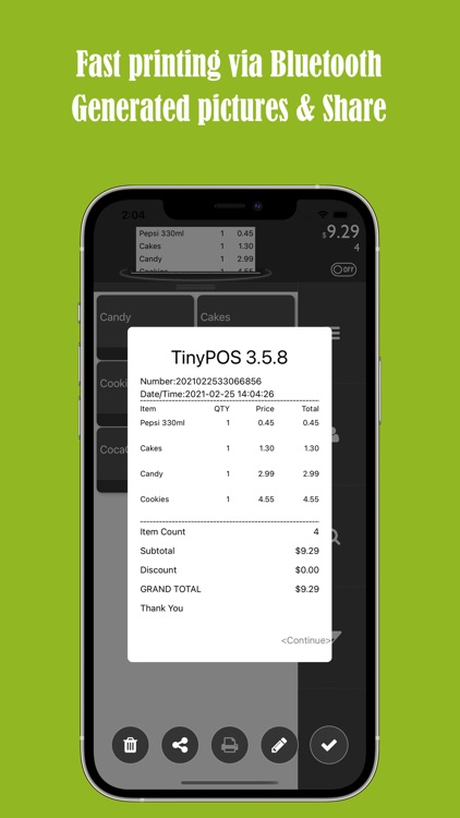 TinyPOS:Receipt with Templates