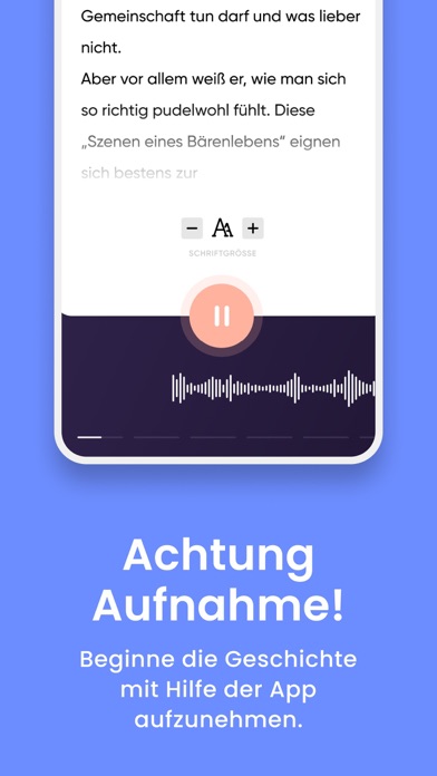 Vorlesen App Screenshot