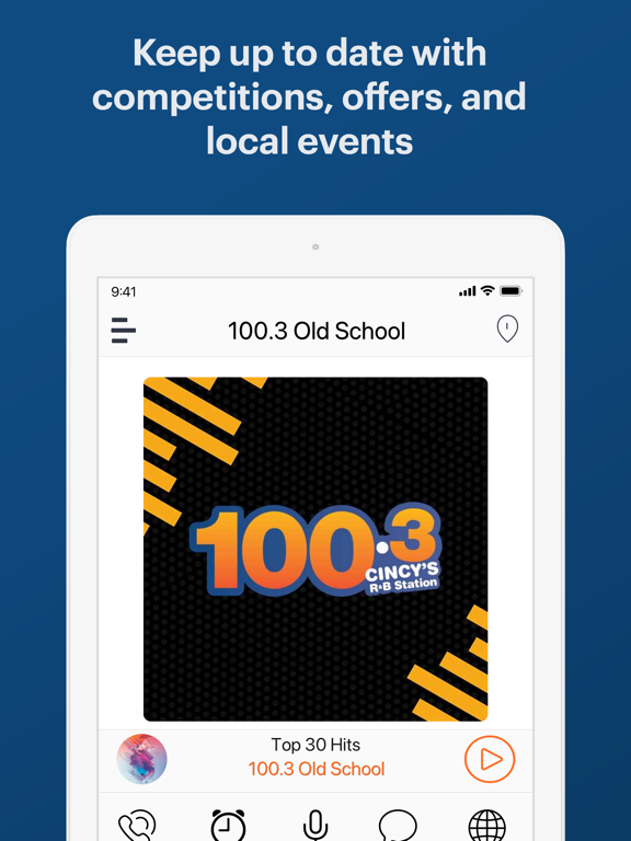 100.3 Old School iPad screenshot 3 - Music app