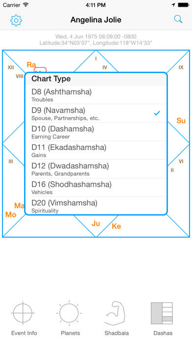 Jyotish Dashboard™ Screenshot