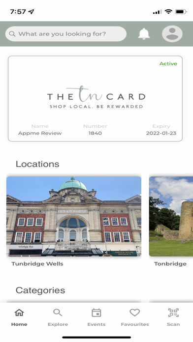 The TN card Screenshot