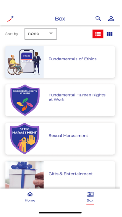 Sodexo Ethics Screenshot