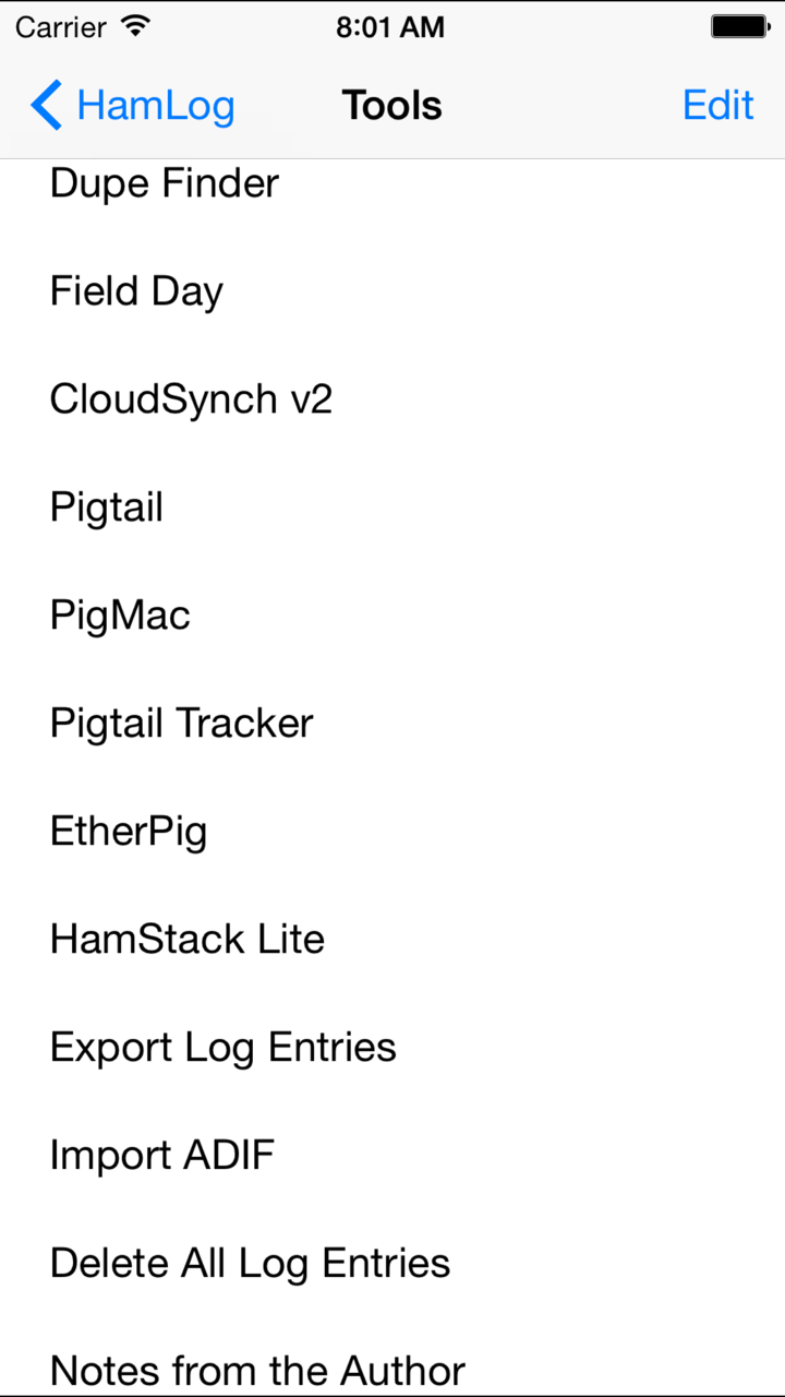 HamLog screenshot 5