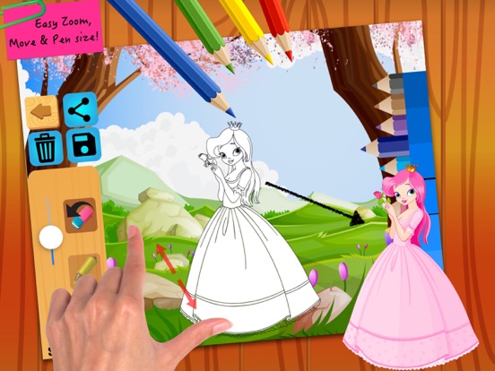 Screenshot #5 pour Petite princesse coloriage