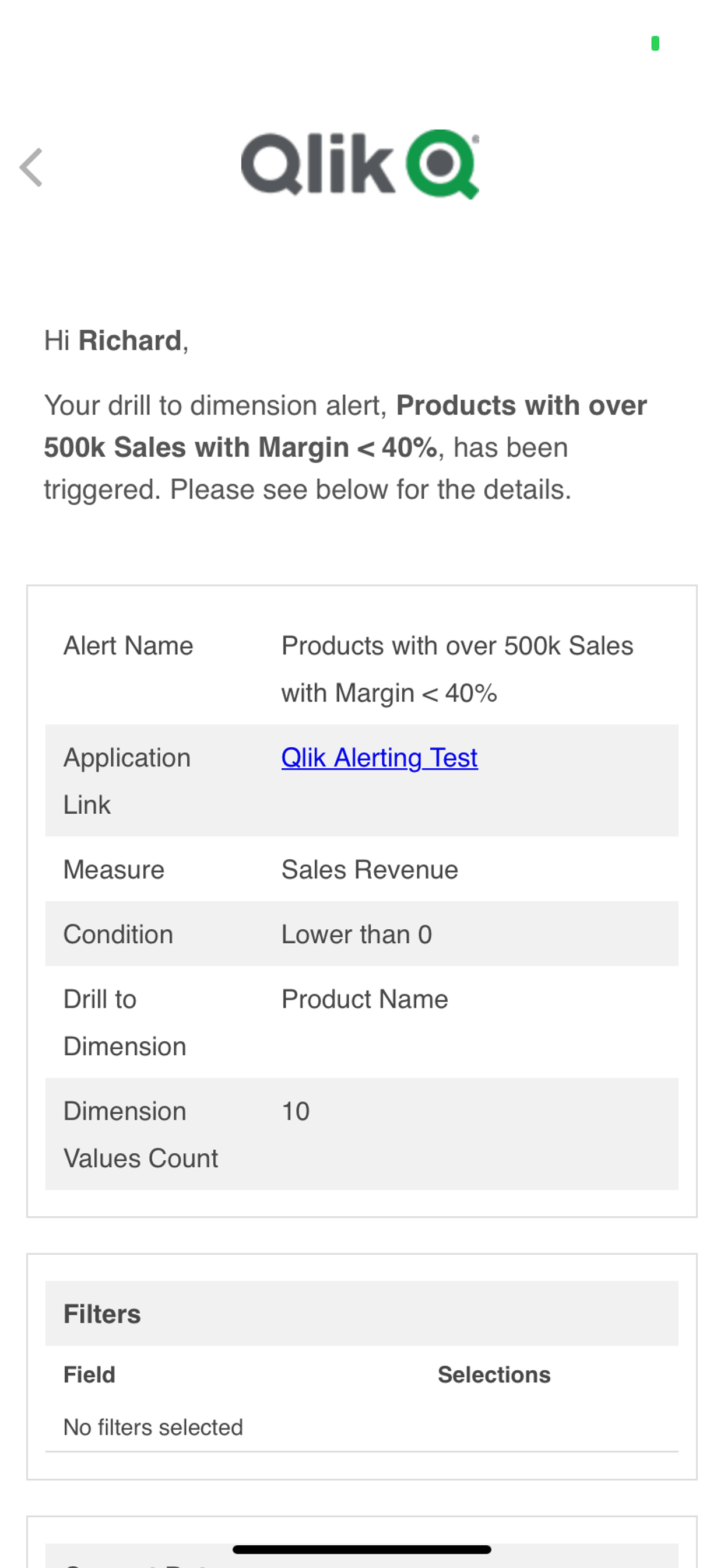 Qlik Alerting