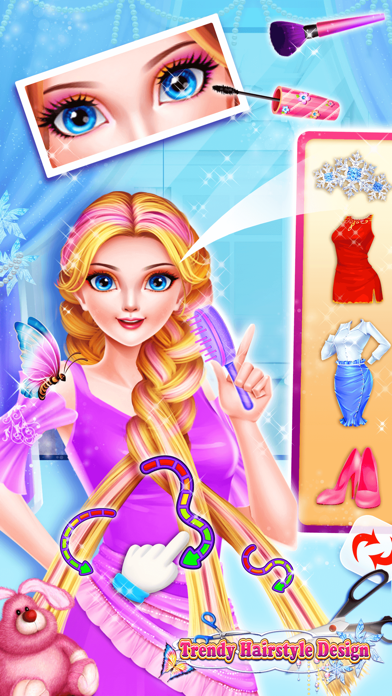 Trendy Hairstyle Design salon Screenshot