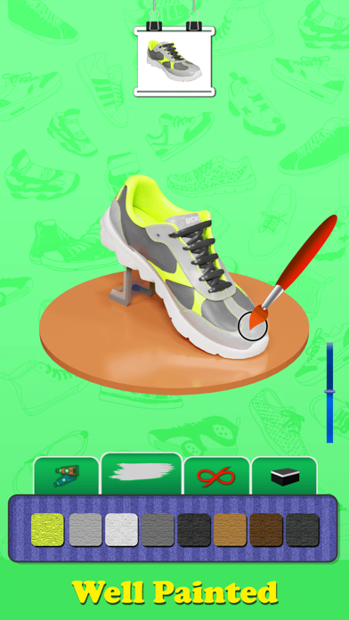 Sneaker Art 3D Coloring Design Screenshot