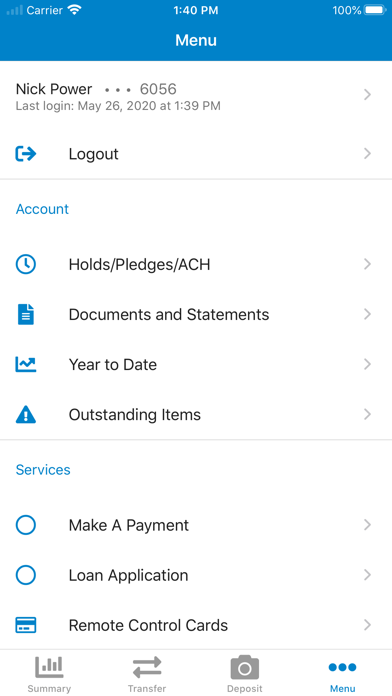 Alliance CU Mobile Banking Screenshot