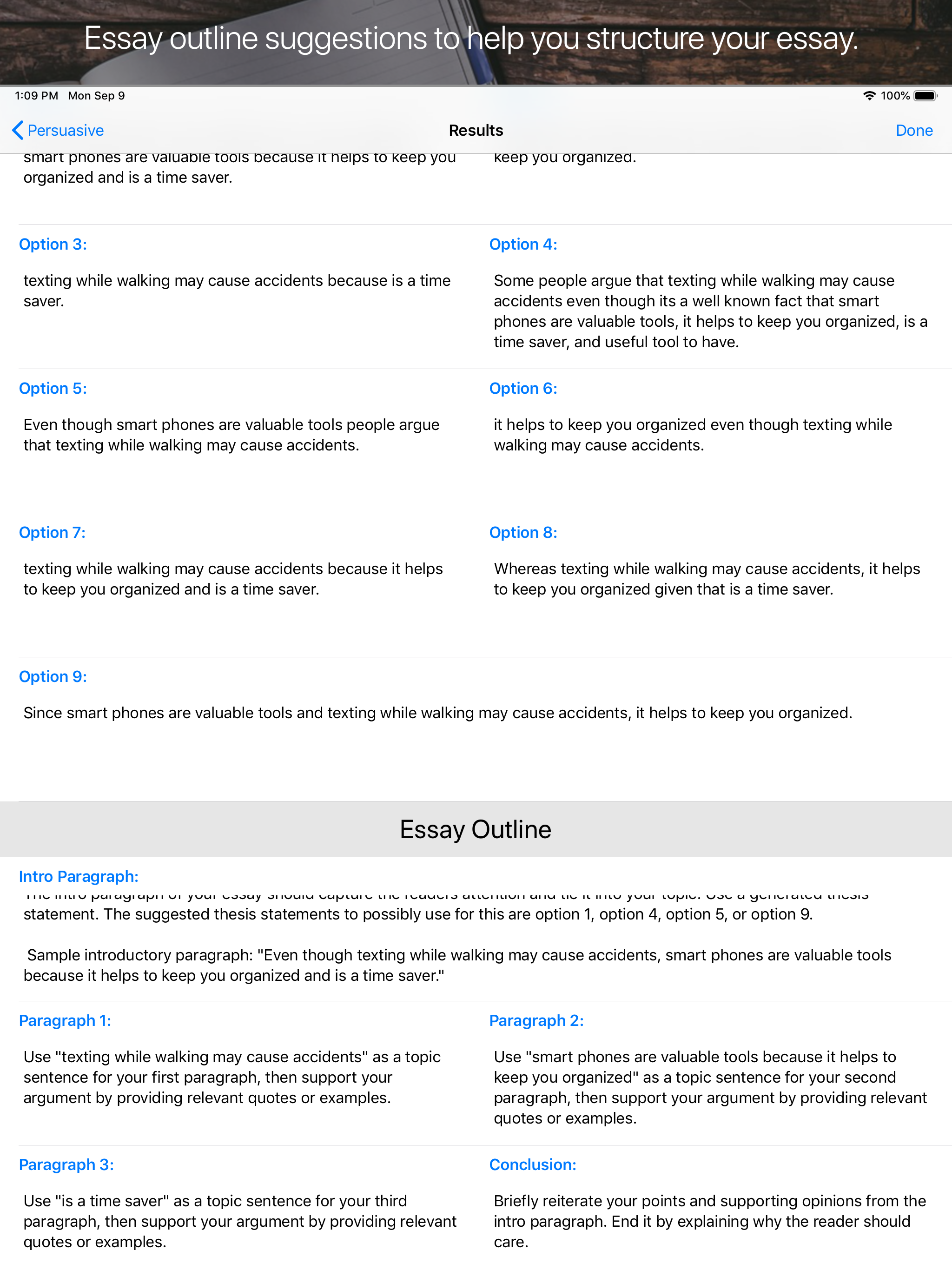 Thesis Generator screenshot 6