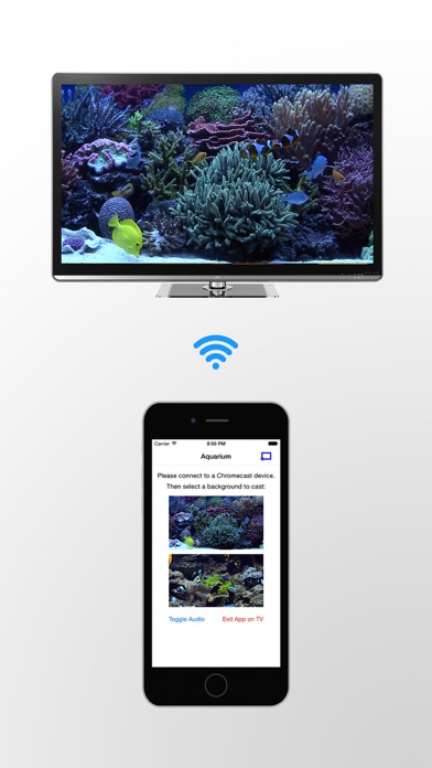 Aquarium on TV for Chromecastのおすすめ画像1
