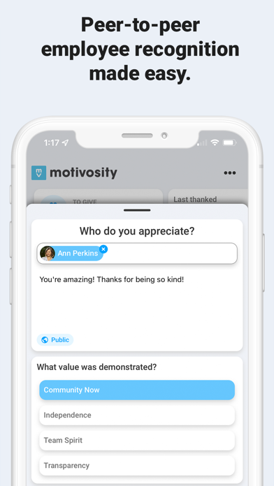 Motivosity Screenshot