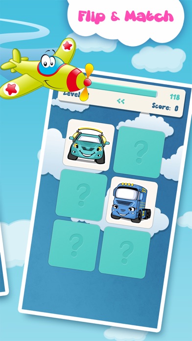 Matching family game: Cars Screenshot