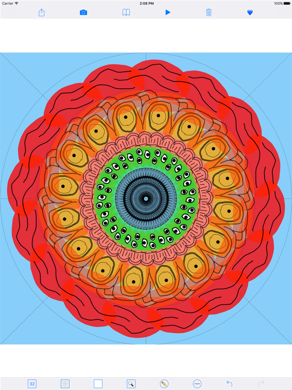 Screenshot #5 pour SymmetryPad - Doodle in Relax