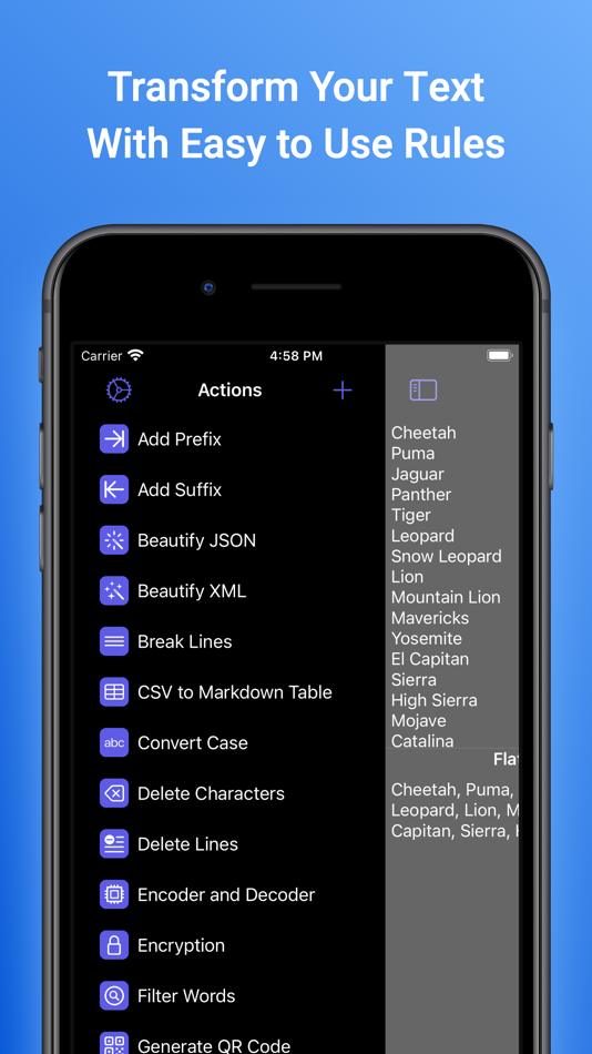 #1. Text Workflow: Text Processing (iOS) 게시자: Georgios Trigonakis
