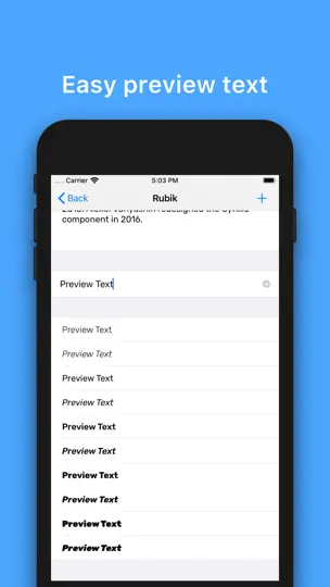Capture d'écran de XFont - Custom Font Installer sur iPhone 5