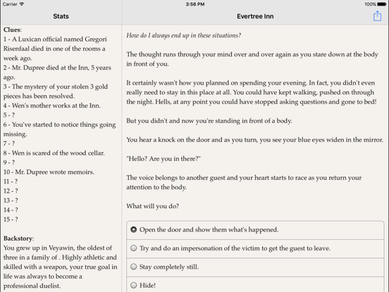 Evertree Inn iPad app afbeelding 5