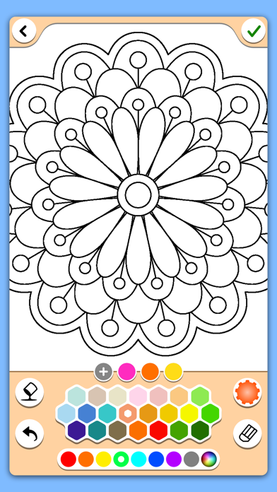 Mandala Coloring Pages Game Screenshot