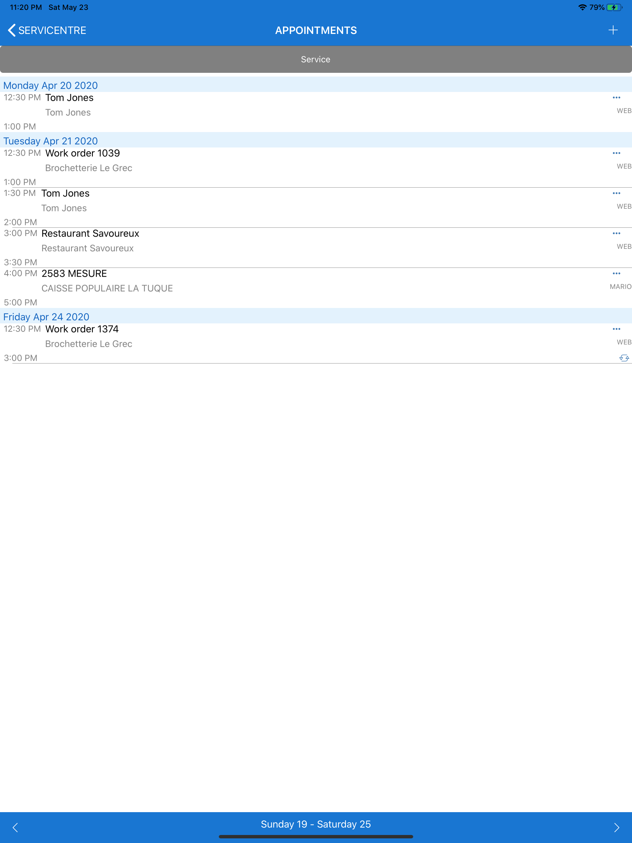 ServiCentre mobile