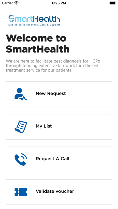 SmartHealth HCP Screenshot