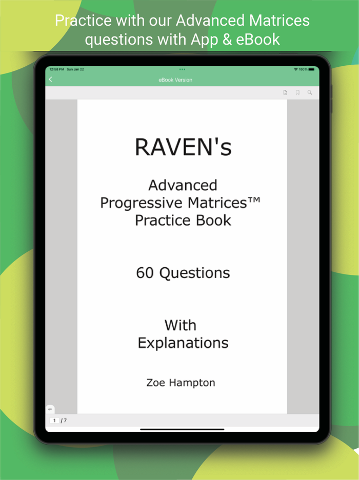 IQ Test Advanced Matrices