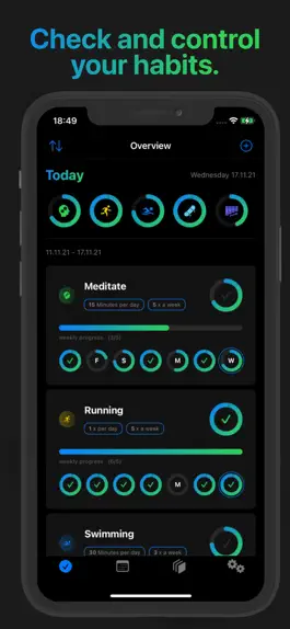 Game screenshot HabitBe - Weekly Habit Tracker mod apk