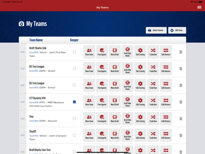 Draft Sharks Fantasy Football