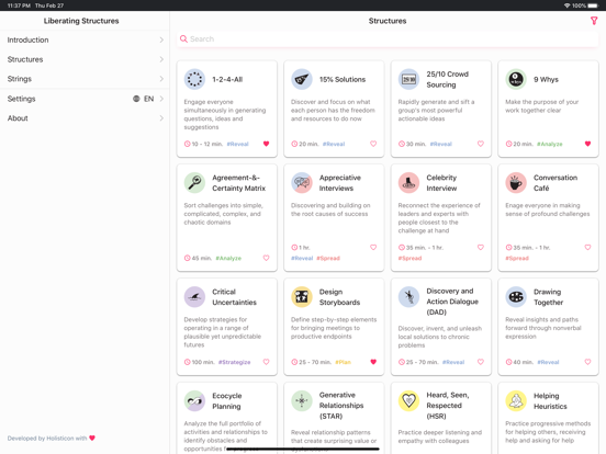 Liberating Structures iPad screenshot 1 - Productivity app