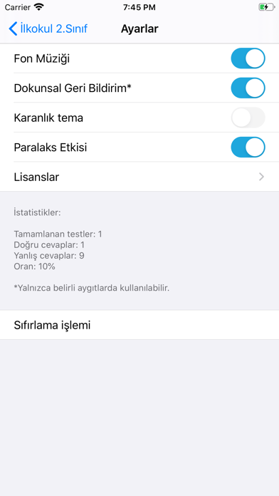 Test Merkezi İlkokul 2.Sınıf Screenshot