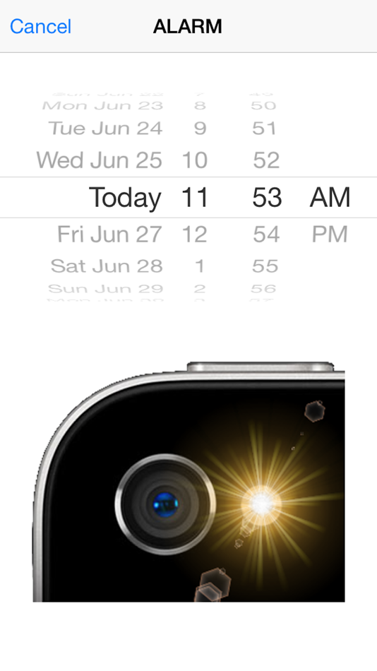 #2. Stroboscope Alarm Clock (iOS) 由: Gianluca Natalini