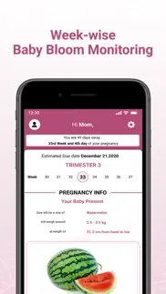 pregnancy tracker -preggy zone iphone screenshot 1
