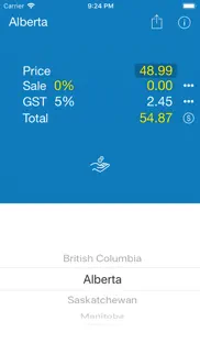 sales tax canada calculation iphone screenshot 4