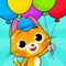 A classic balloon popping game for kids, with colorful graphics, cute animals and various backgrounds