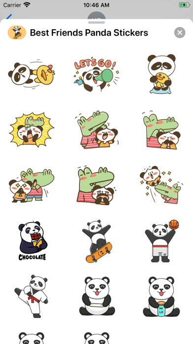 Screenshot #3 pour Best Friends Panda Stickers