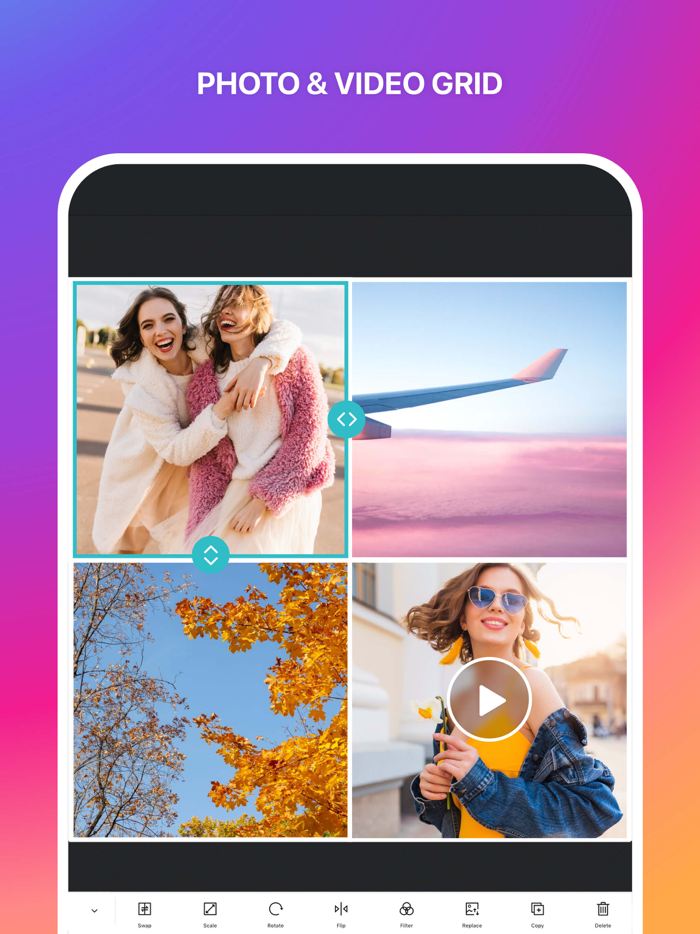 Collage Maker Layout and Avatar
