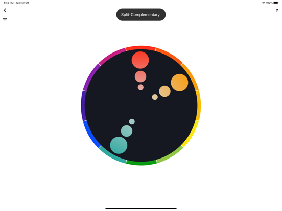 Kleurencirkel iPad app afbeelding 6