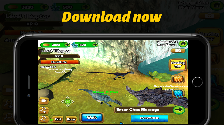#5. Jurassic Dinosaur Online Sim (iOS) 由: AppForge Inc.