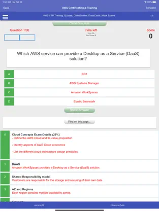 Screenshot 3 AWS Certified Cloud Pract Prep iphone