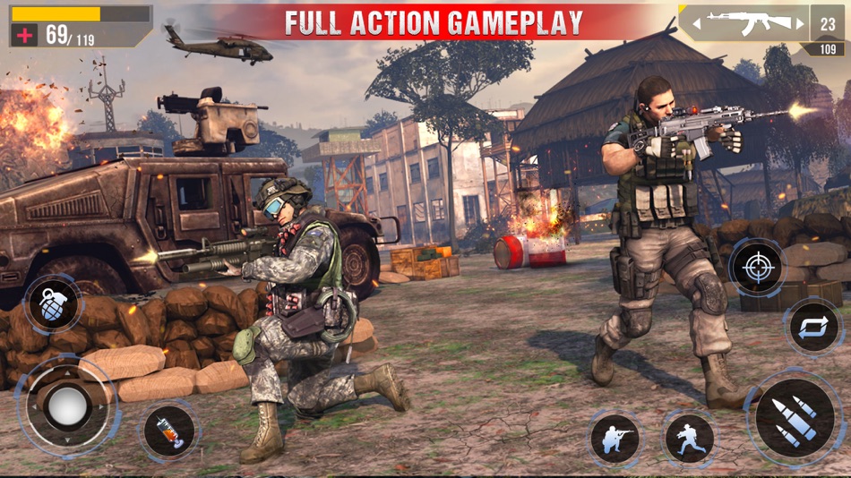 #4. FPS Commando Gun Game Offline (iOS) 由: GAMEXIS