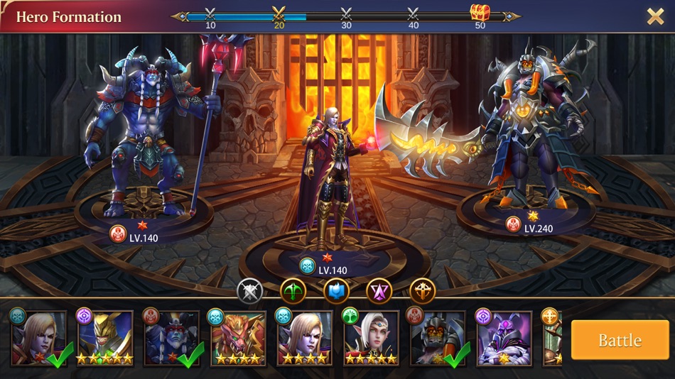 #2. Trials of Heroes: Idle RPG (iOS) 来自: Mingming Gong
